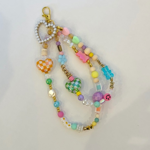 Colorful Beaded Keychain Accessory - Picture 3 of 3